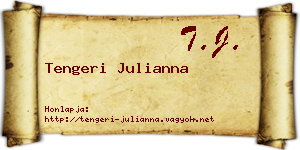 Tengeri Julianna névjegykártya